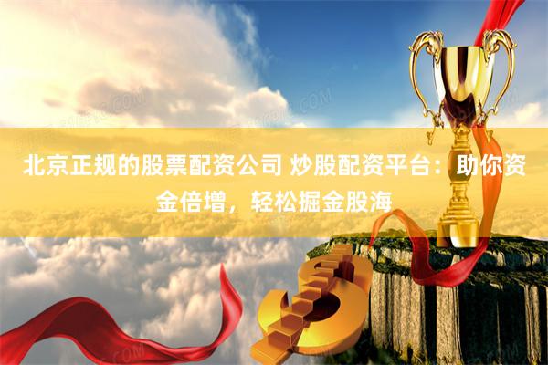 北京正规的股票配资公司 炒股配资平台：助你资金倍增，轻松掘金股海